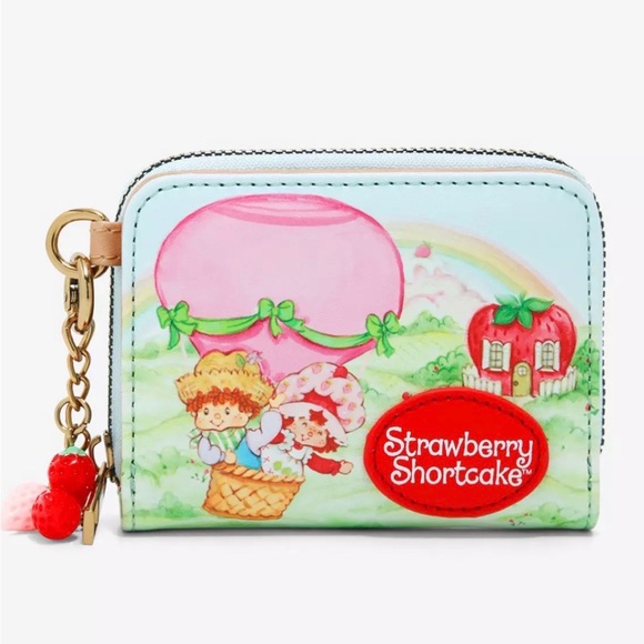 Loungefly Handbags - Strawberry Shortcake Characters Mini Zipper Wallet NWT